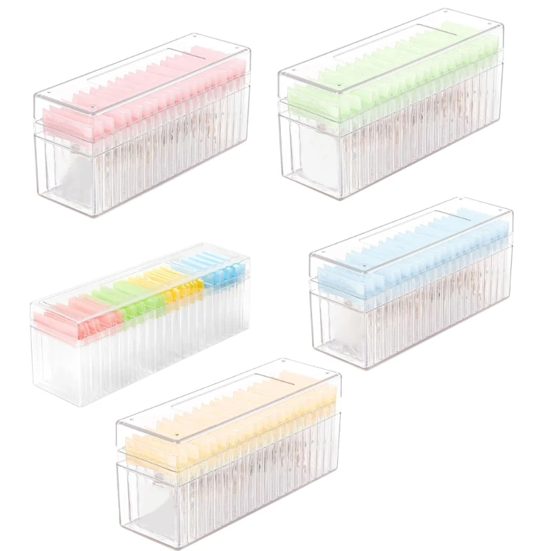 

Clear Jewelry Storage Box 20 PVC Pouches Travel Case Small Jewelry Holder 37JB