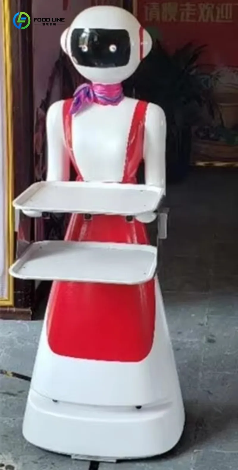 خدمة توصيل الطعام المتنقلة الذكية ذاتية القيادة في الأماكن المغلقة، مطعم الروبوت البشري