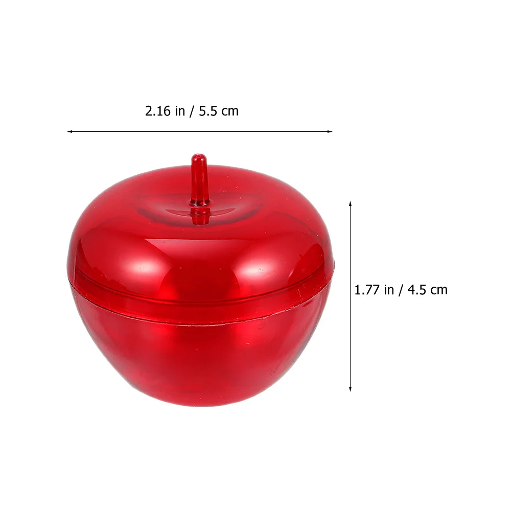 

24Pcs Plastic Apple-Shaped Candy Containers with Lids Fun Festival Gift Boxes for Kids Cookies Chips Chocolate Packaging