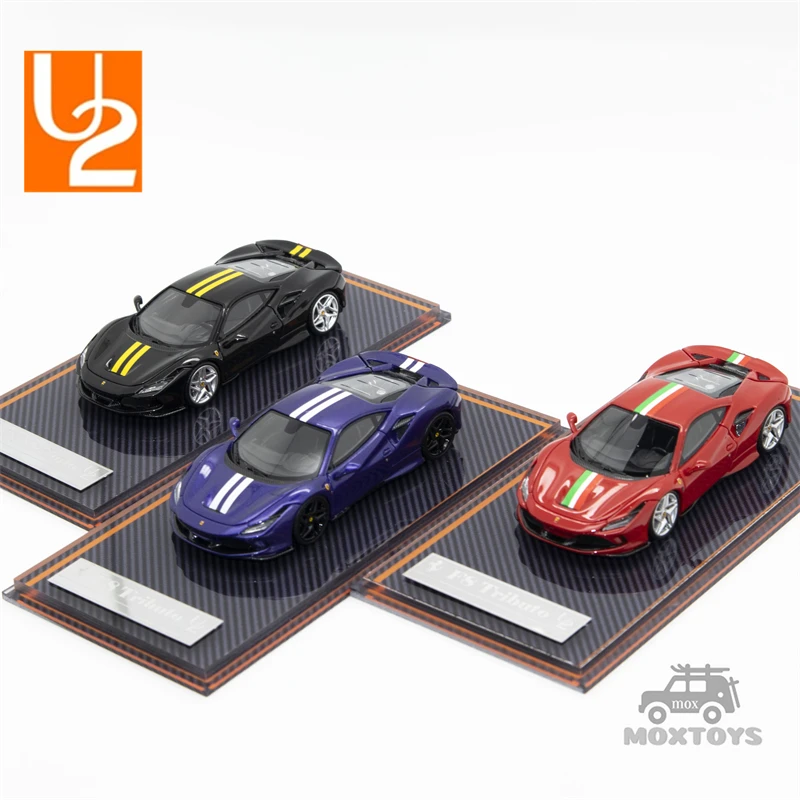 U2 1:64 novitec F8 Red / Purple / Black limited399 Resin Model Car