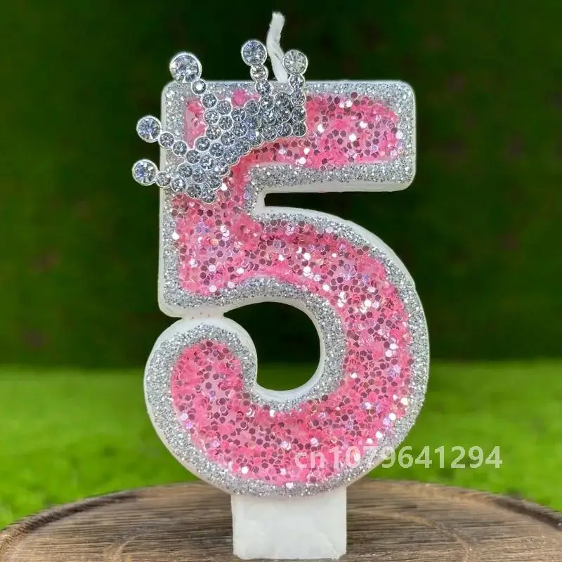 1pcs Number0 1 2 3 4 5 6 7 8 9 Happy Birthday Cake Candles Number Birthday Candles Party Wedding Decoration Reunions Theme Party