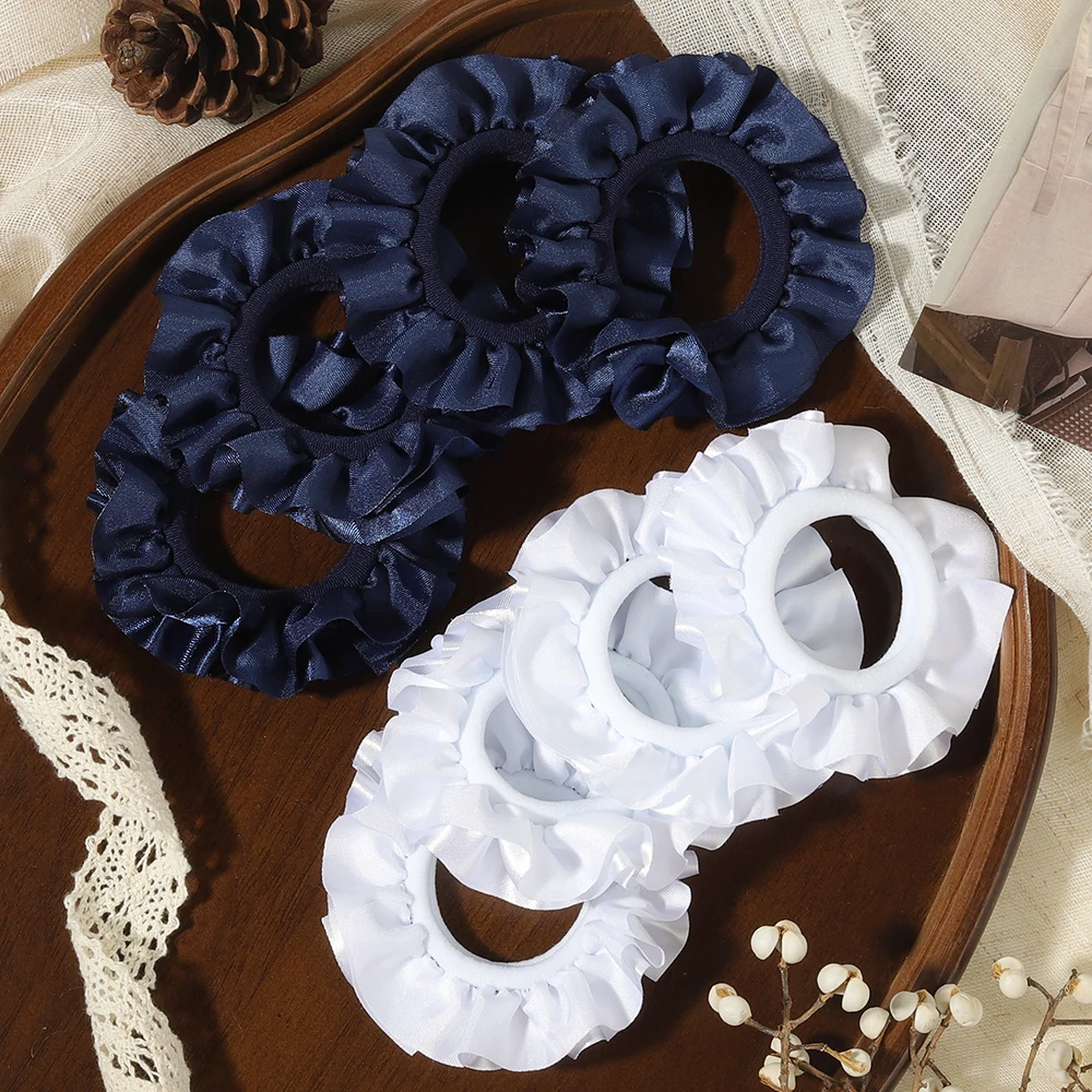 8 Stück/Set gewebtes Stirnband ohne Beschädigung, elastischer Pferdeschwanz-Fixierer, geeignet für Mädchen und Frauen, für den täglichen Gebrauch, Haarringe, Accessoires – Detail 18