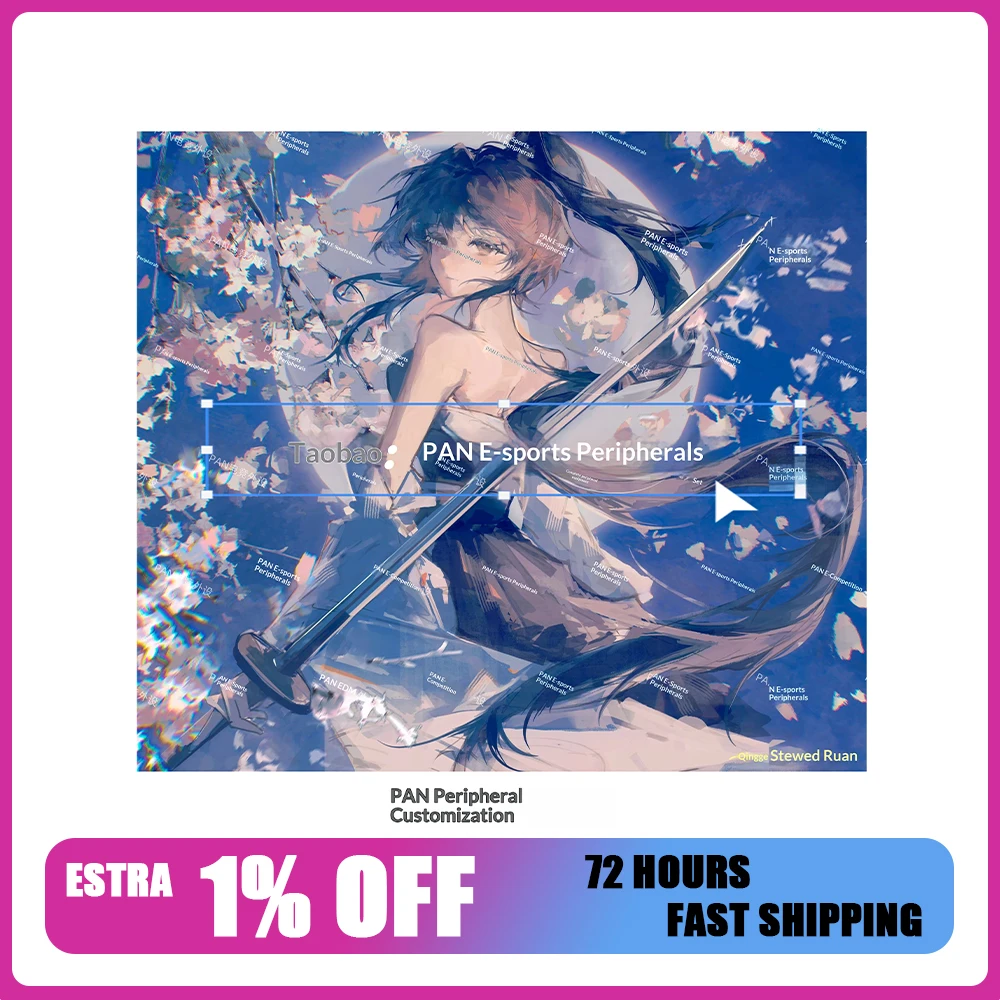 PAN Esports Statice Mizuki Glass Gaming Mousepad FPS Both Speed And Smooth Mouse Pad For VALORANT TTK CSGO PC Accessories Gifts