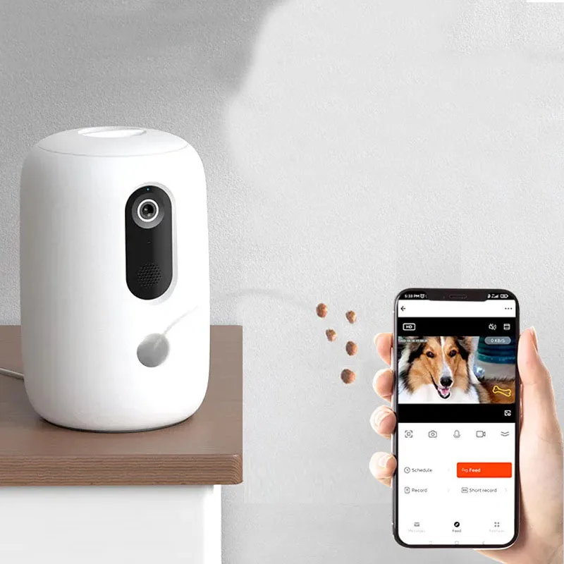 

Snack Feeder Automatic Auto-treat Treat-tossing Smart Interactive Dog Pet with Treat Dispenser