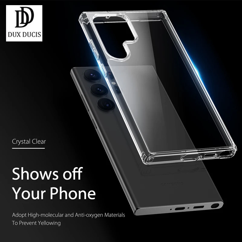 

For Samsung Galaxy S23 Ultra Case Crystal Clear Premium TPU + PC Cover with Bubble Cornor For Galaxy S23 Ultra 케이스 DUX DUCIS