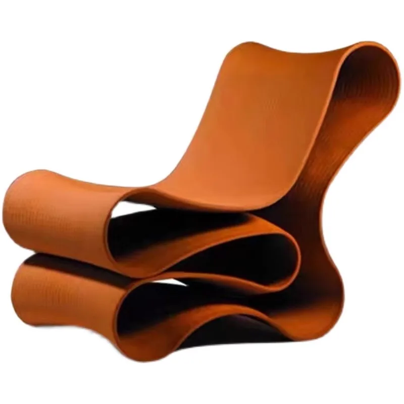 

Special-shaped leisure chair model room fiberglass noodle shape single chair
