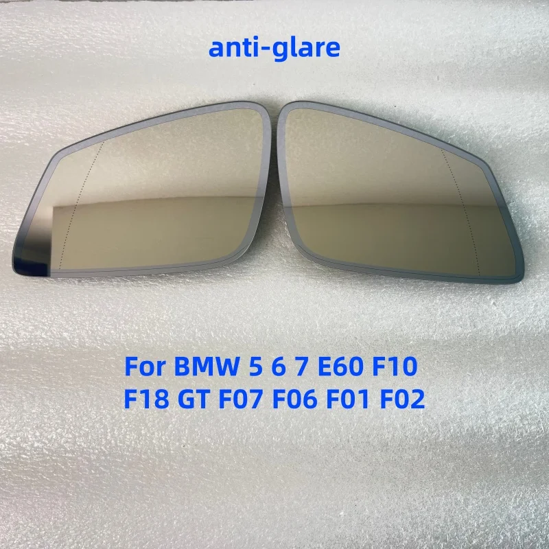 Auto Dimming Anti-Glare Heated Side Rearview Mirror Glass 4-Pins Wire L/R For BMW 5 6 7 E60 F10 F18 GT F07 F06 F01 F02 Replaceme