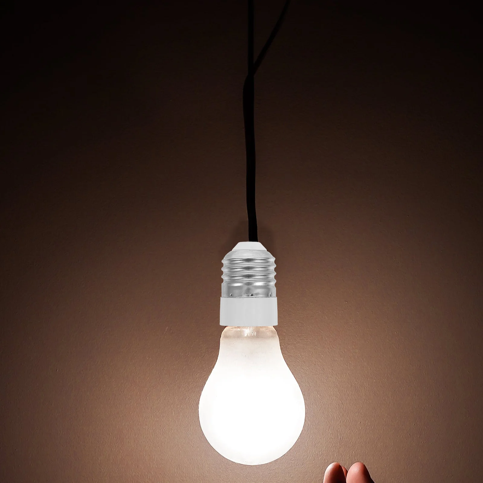 3 قطعة E27 إلى E14 محول مقبس الإضاءة لمبة قاعدة محول سهلة التركيب لا توجد أدوات مطلوبة لقطع غيار غطاء مصباح قلادة #5