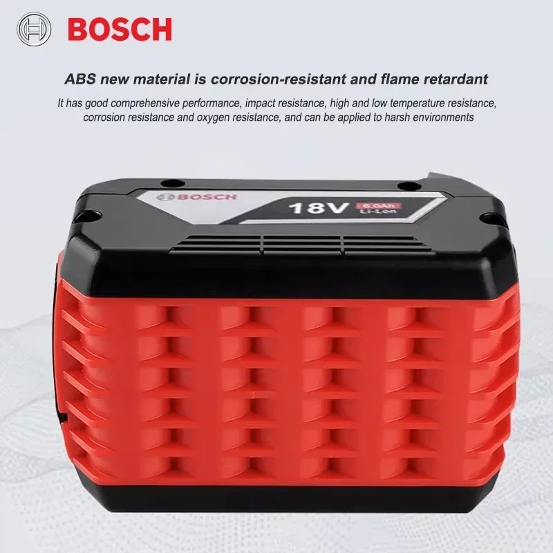 

100% Original 18V 6.0A Bosch Lithium Ion Rechargeable Battery for Bosch Spare Power Tools Portable Replacement Indicator