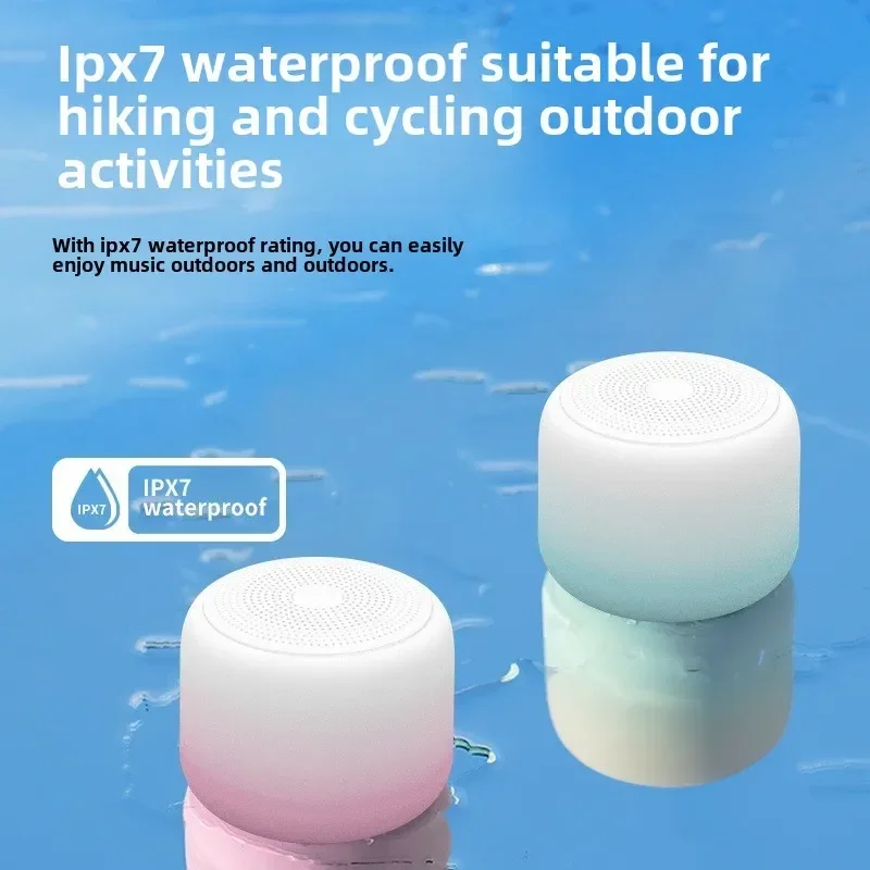 Bluetooth Mini Speaker IPX7 Waterproof Outdoor Portable Mini Gradient Color Endurance Wireless Speaker