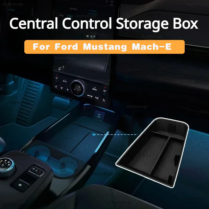 

Central Control Storage Box for Ford Mustang Mach-E Armrest Box Gear Shift Storage Box Stowing Tidying Car Interior Accessories