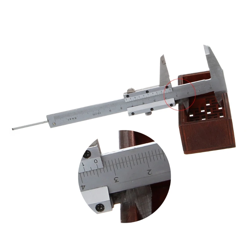 Imagem -06 - Mini Vernier Caliper Metric Machinist Pocket Guage 0100 mm Aço Inoxidável