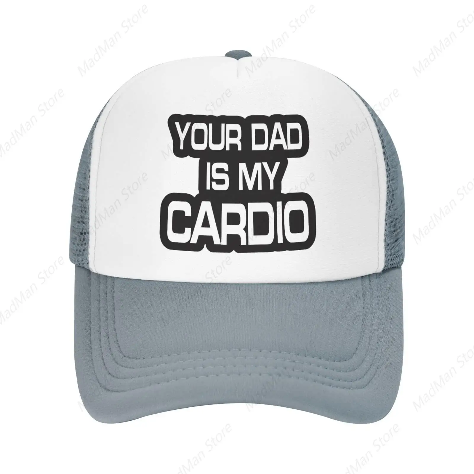 Your Dad is My Cardio Funny Baseball Cap Trucker Hats Sports Hat Men Women Pink