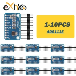 1-10 Uds ADS1115 ADC placa de desarrollo de módulo ADC ultracompacta de 16 precisión