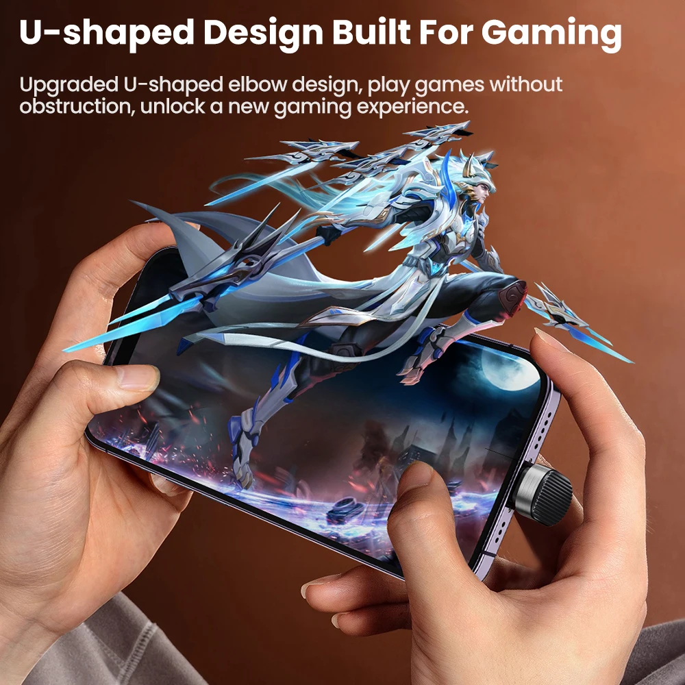 Toocki PD 20W USB C to Lightning Cable for iPhone 14 13 12 11 Pro Max 2.4A Fast Charging USB-C U-shaped for iPad Gaming Cable image 3