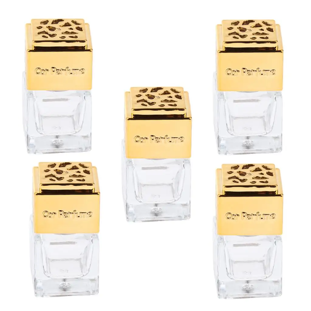 Car Decor Perfume Bottle Reusable Glass Fragrance Diffuser for Car Perfume and Home Decoration