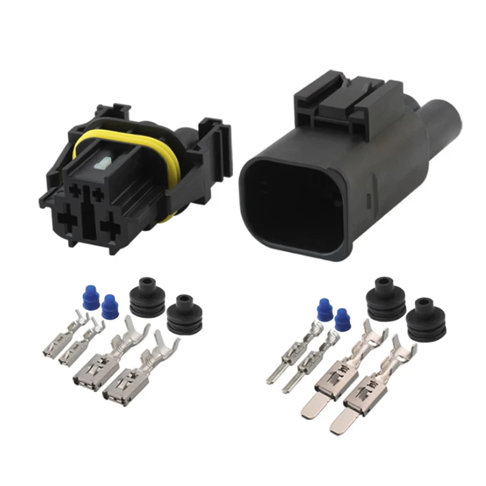 5 sets 4P domestic DJ7041Y-2.8-6.3-11/21 automotive connectors applicable for electronic fan plugs (10102761 / 9442401) 4P