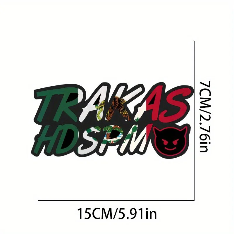1PC TRAKAS HDSPM Funny Motorcycle Stickers DIY Motorcycle Helmet Scooter Body Waterproof Decoration Sunscreen Vinyl Decals image 3