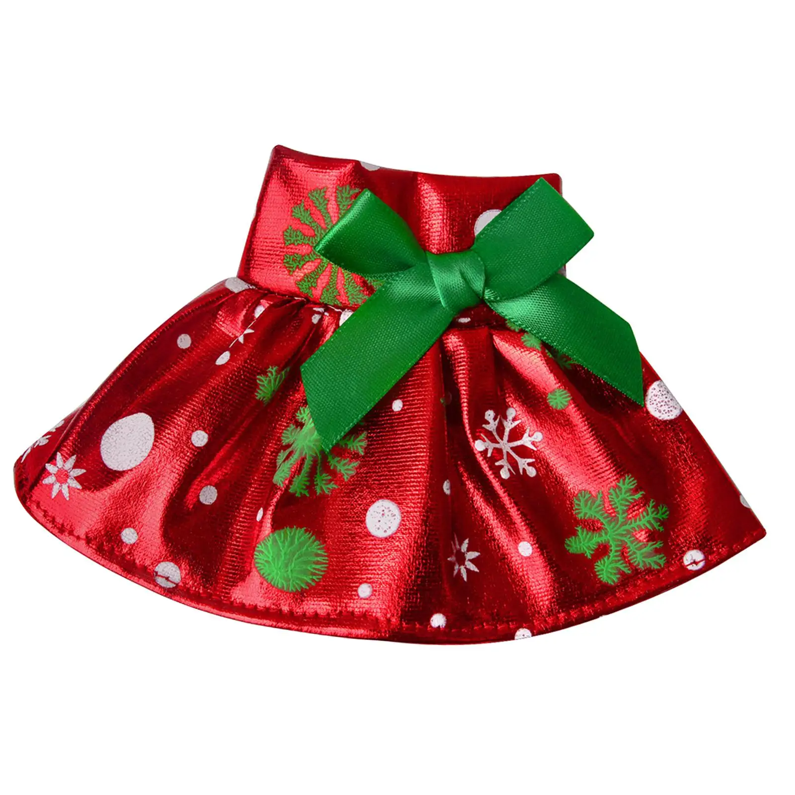 Polyester pop rok jurk kerst elf couture kledingset voor 1-12 Bjd poppen meisje speelgoedaccessoires