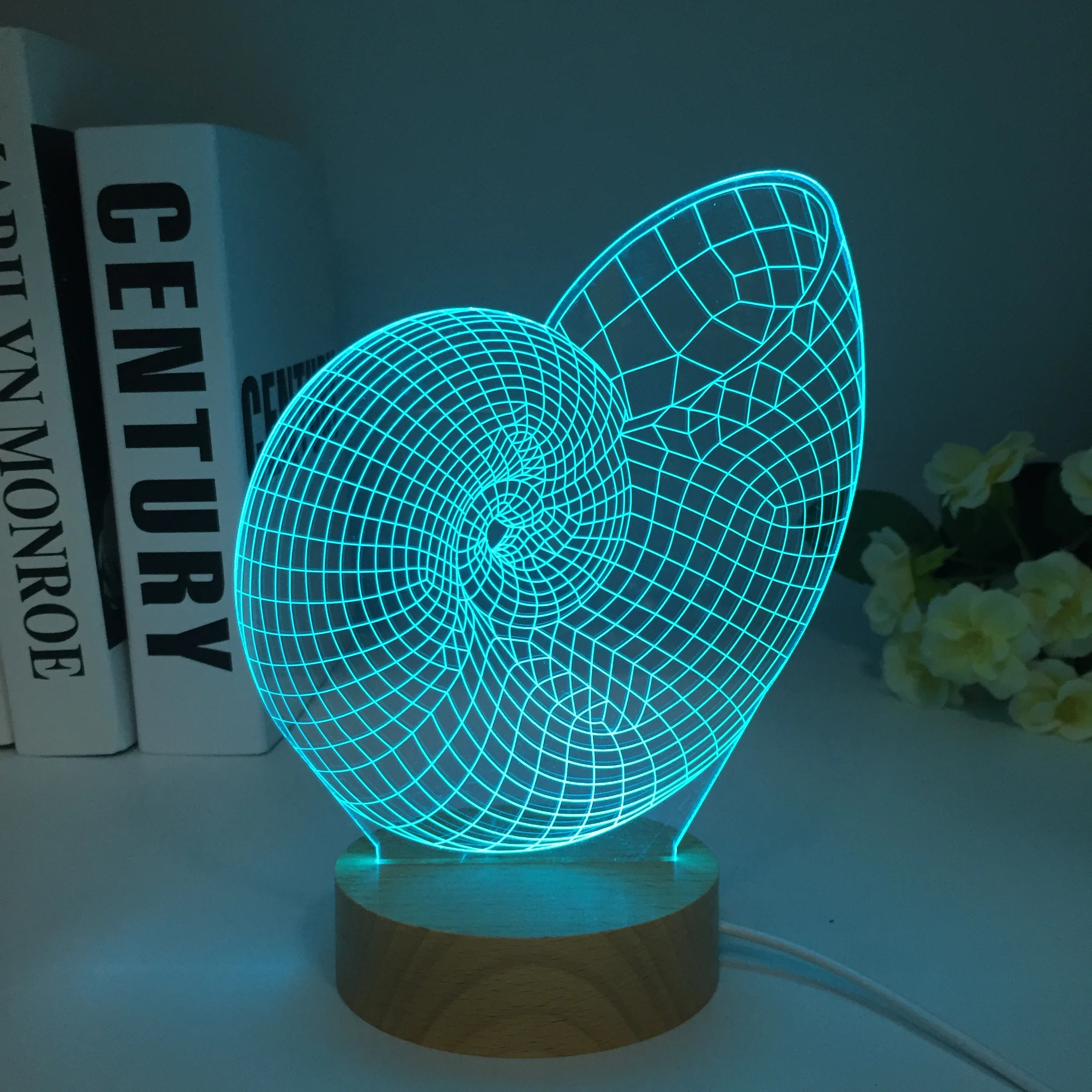 Colorful 3d Lamp Snail Shape Touch Desk Lamp 3d Nightlight Children's Room Decoration 3d Lighting Table Lamp Dropshipping