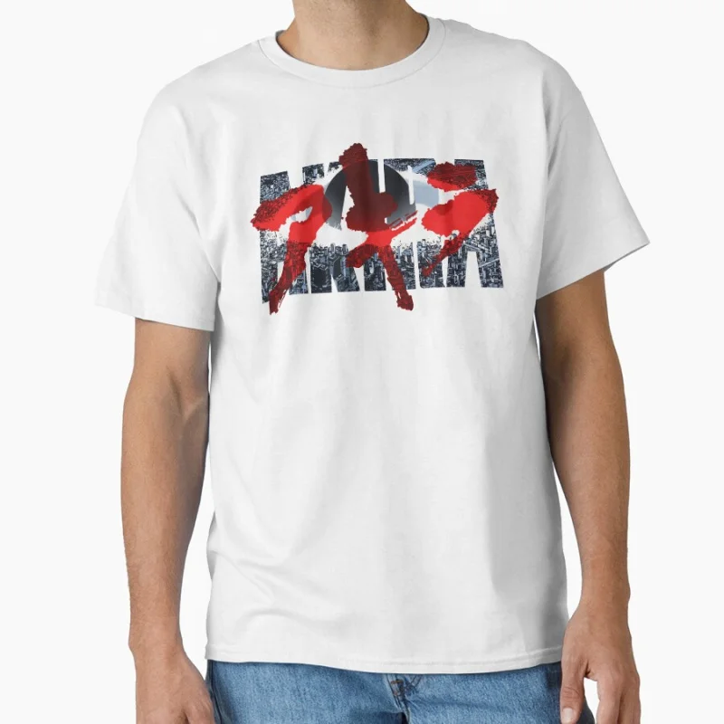 

1017 Akira 80s Neo Tokyo Explosion Cyberpunk Anime T shirt Large size Tops Manga Graphic Print Y2k Clothes Cartoon Tee
