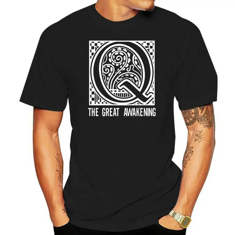 QANON T-Shirt 4CHAIN WWG1WGA NEW MENS 2ND AMENDMENT TRUMP WWG1WGA Q  SHIRT Cotton Plus Size Clothing Tee Shirt