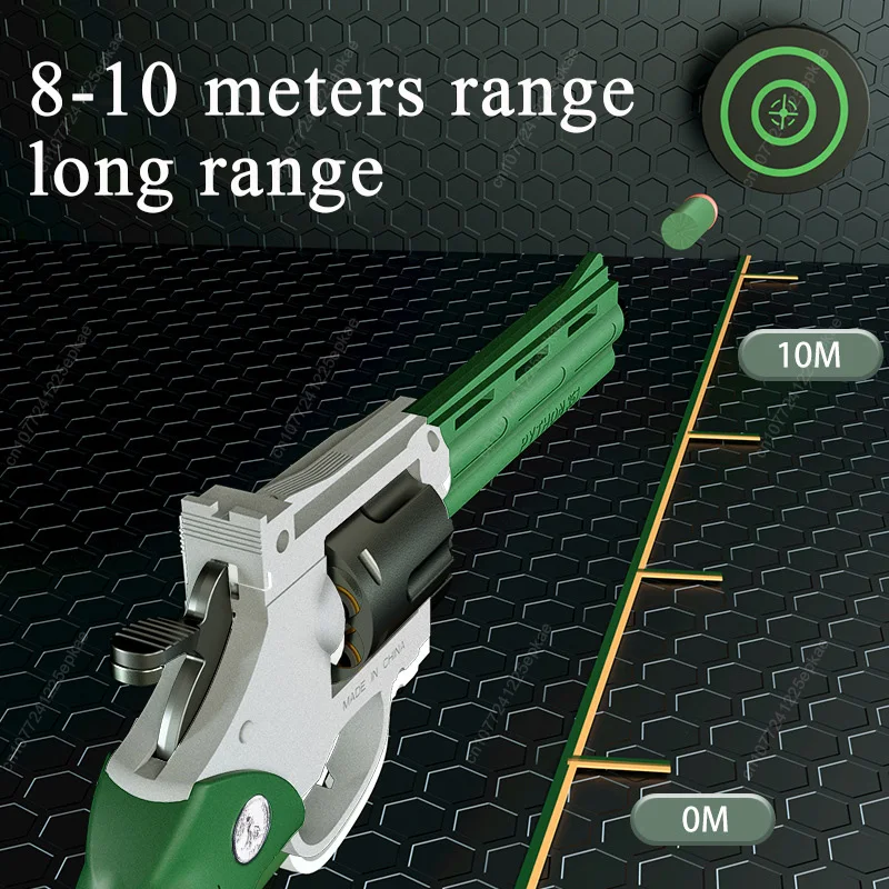Magnum Zp-5 357 langer Legierungs-Revolver, weiche Kugel, kann gefeuert werden, Pistole, Junge, Simulationsspielzeug, Wiederholpistole