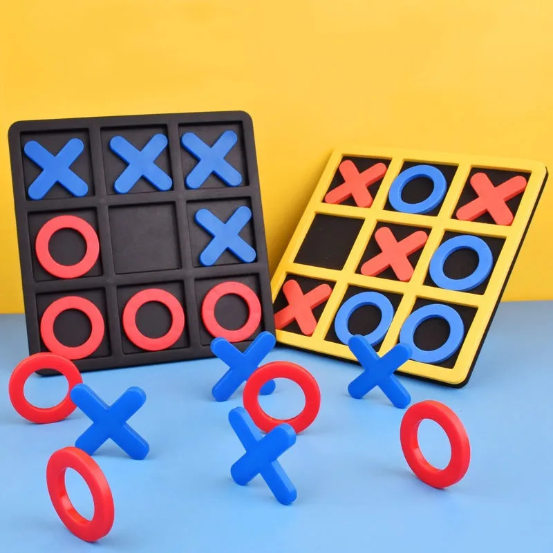 

Шахматы OX Tic-tac-toe для родителей и детей, интерактивная доска для отдыха, игра монтессори, шахматы для развития, интеллектуальная развивающая игрушка