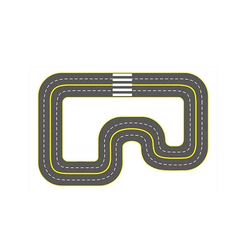 Autonomous driving map AI robot car training track, visual tracking track