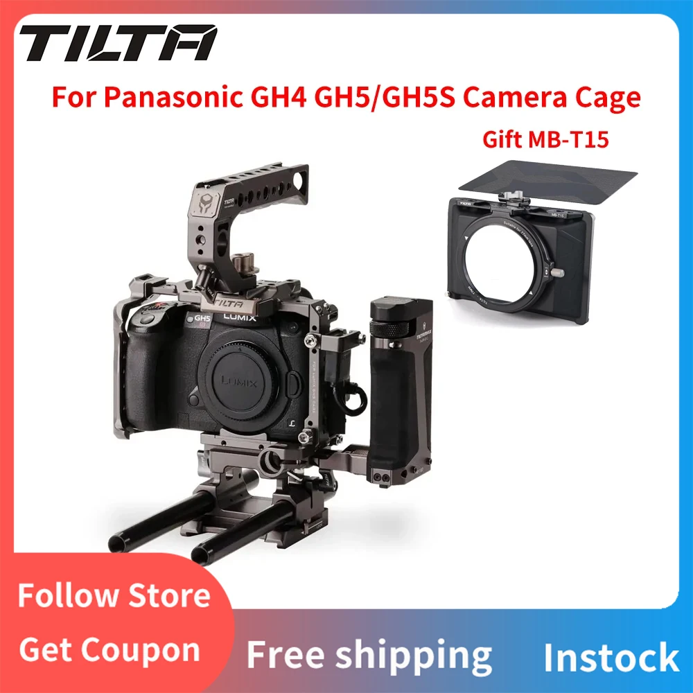 

TILTA TA-T37 Aluminum Alloy Full Camera Cage Tilta Gray Color for Panasonic GH4 GH5/GH5S