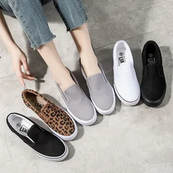 Canvas Driving Shoes Women Vulcanized Canvas Shoes Fashion Designer Flat Sneakers Slip on Women's Loafers Summer Casual Shoe