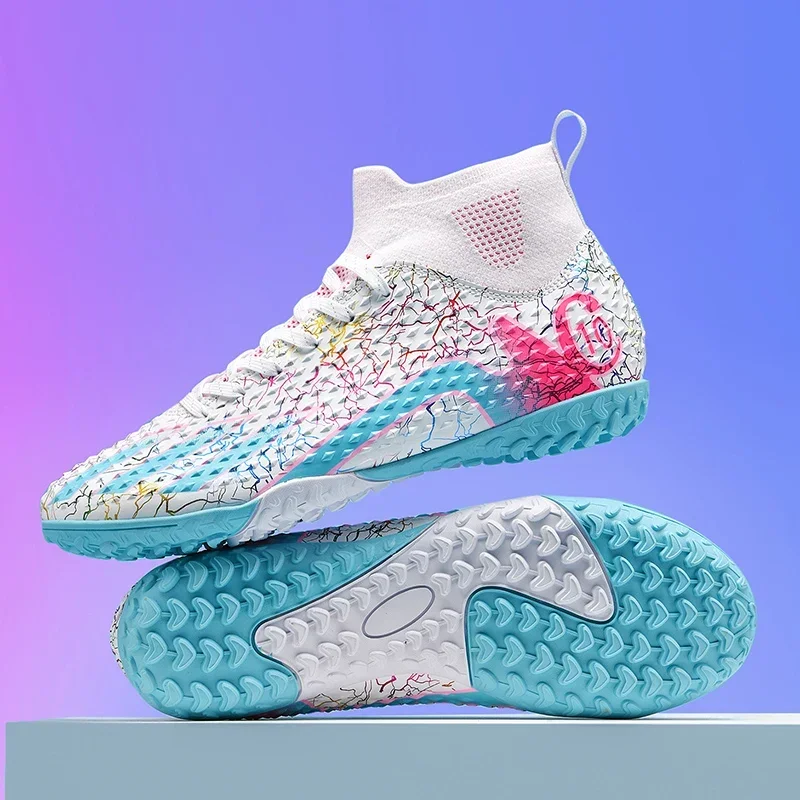 

New Men Football Boots Futsal Sport Indoor Adult Non-Slip Boys Soccer Shoes Ultralight Turf Comfortable Grass Adult Cleats