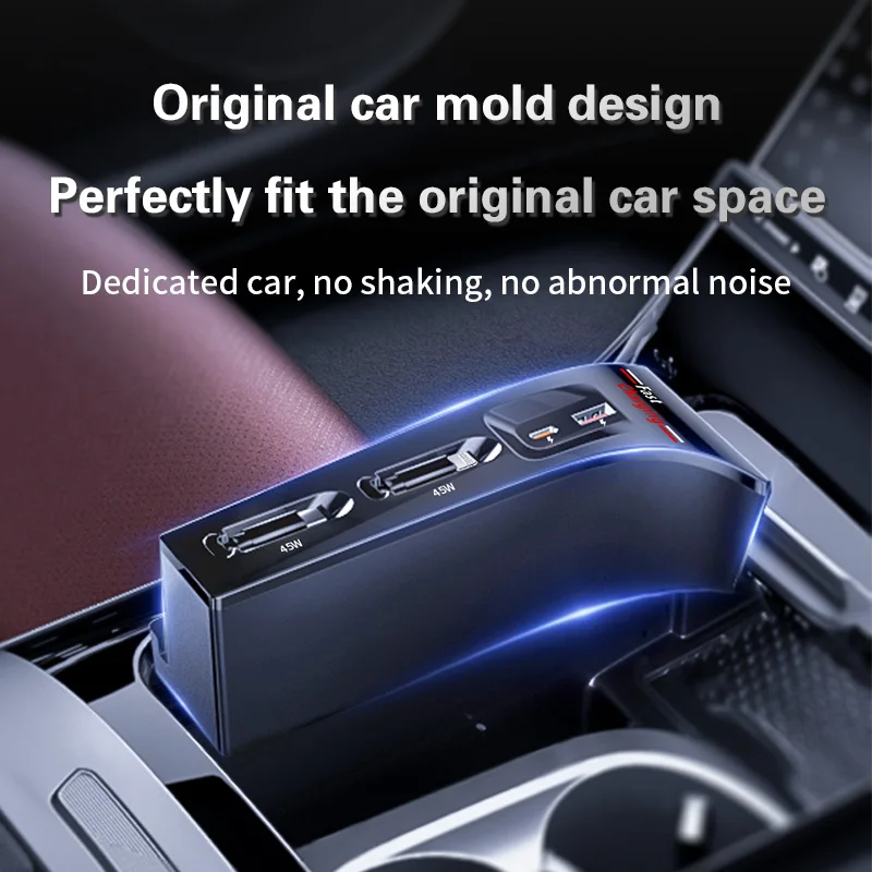 2022-2025 For Mercedes C Class W214 CLE AMG Car Fast Charger 130W Docking Station Cigarette Lighter Splitter USB Converter