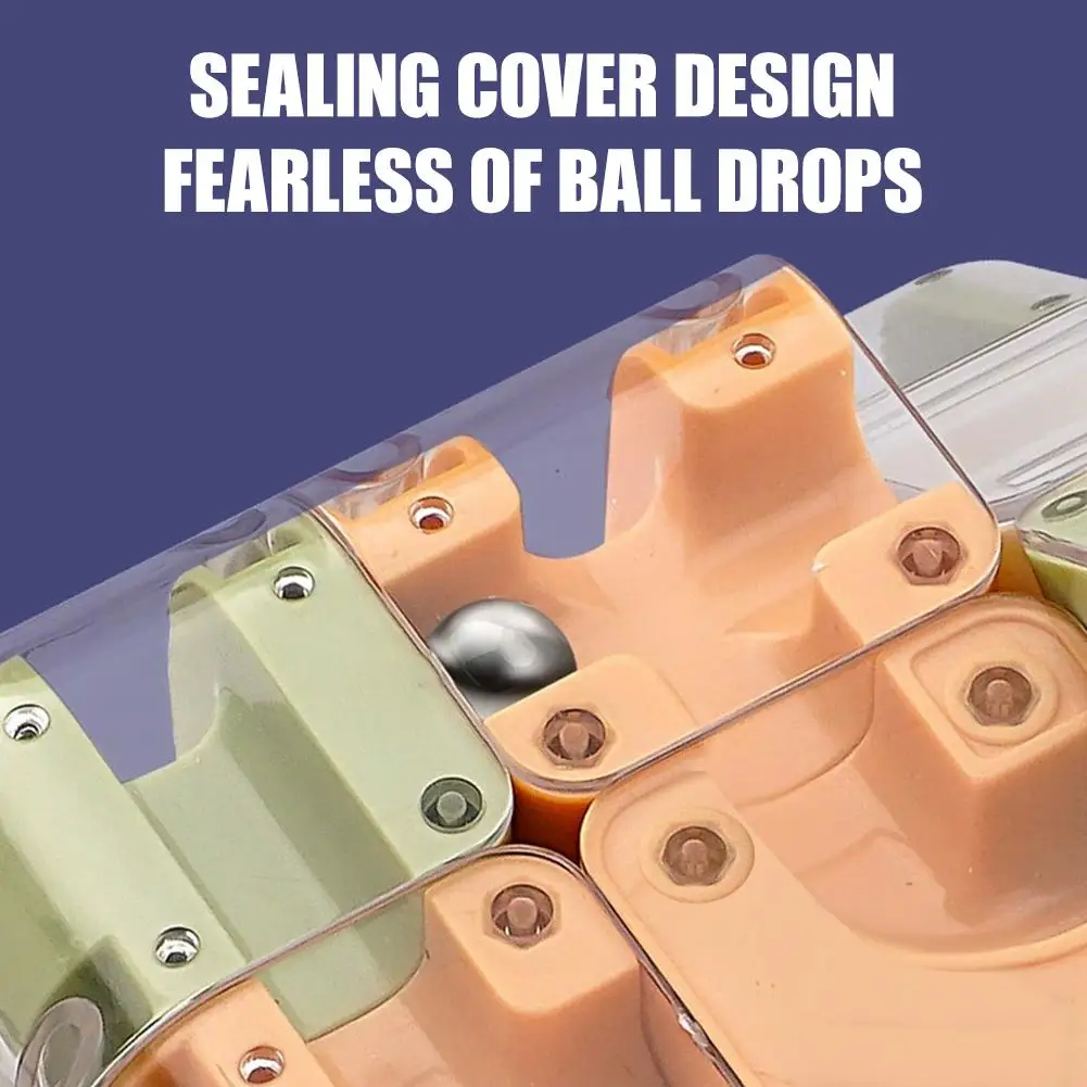 Labirinto 3D Cubo magico Puzzle trasparente a 6 facce Giocattoli agitati creativi Pensiero logico Giocattoli educativi antistress