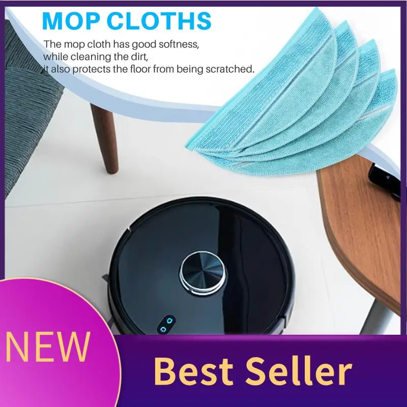 A01M-4Pcs ممسحة الملابس لملحقات Cecotec Conga Ultra 2290 أجزاء المكنسة الكهربائية الروبوتية