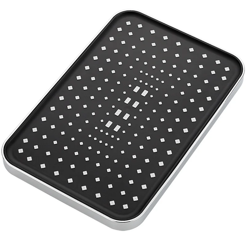 ABKL-12 Inch High Pressure Top Spray Rain Shower Head Larger Flow Rainfall Shower Heads Rainfall Showerhead Easy Install -Silver