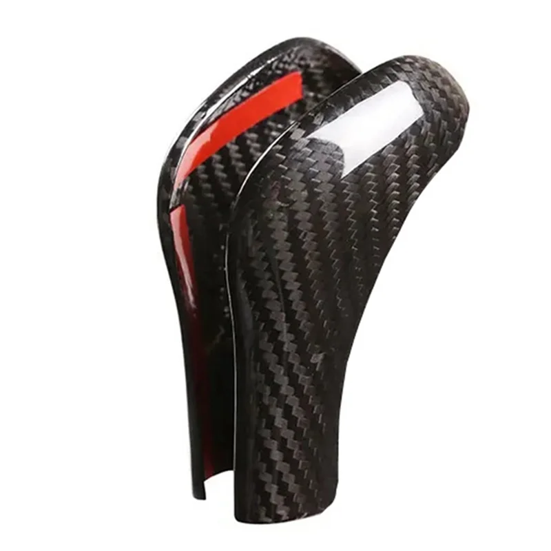 

Car Styling Black Carbon Fiber Gear Shift Head Cover Sticker For Cayenne 2011-2017 Replacement