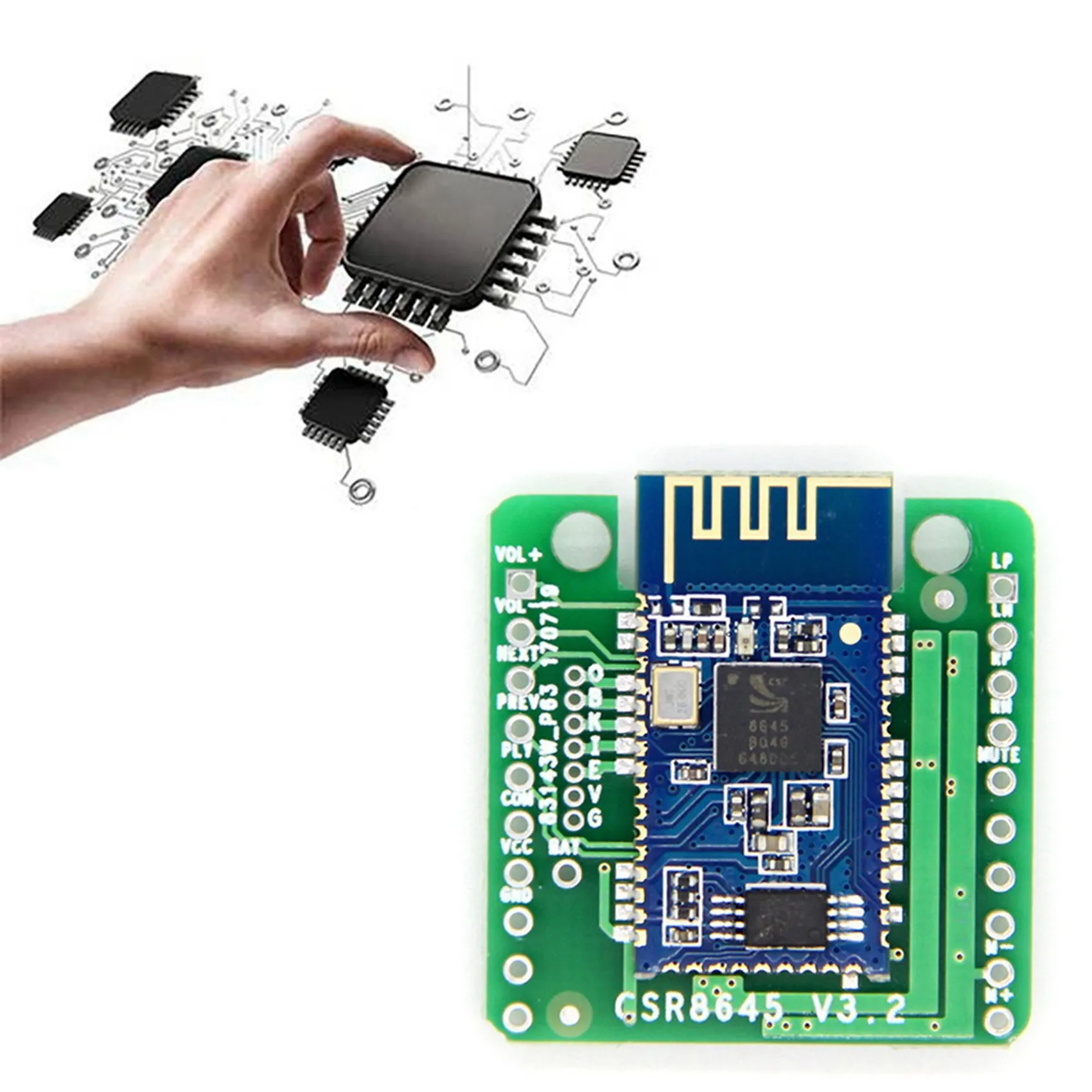 

НОВИНКА: 2X Bluetooth-модуль усилителя 5.0, аудиоприемник CSR8645 APTX, двойной аудиоусилитель 5 Вт для динамиков