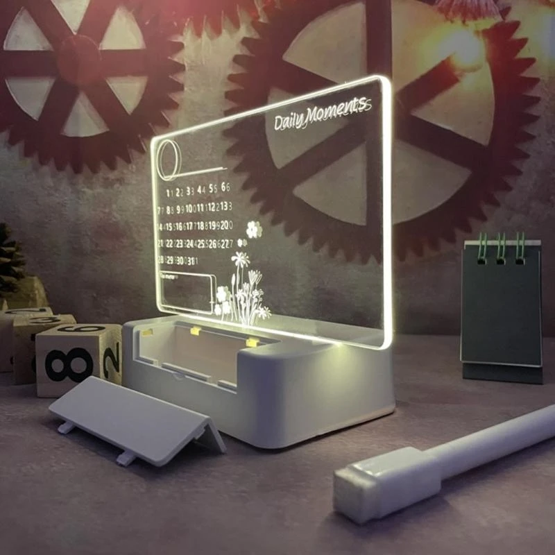 W89C Clear Acrylkalender Planer wiederverwendbar