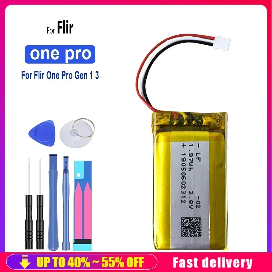 OnePro 520mAh Rechargeable Battery For Flir One Pro Gen 1 3 Gen1 Gen 3 Gen3 Thermal Imaging Camera Digital Batteries