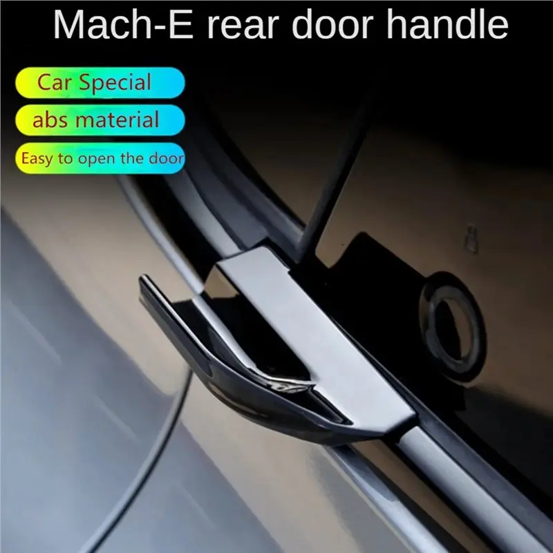 Rear Door Handle Protective Cover Sticker 2PCS For Ford Mustang Mach-E 2021-2024 Modification Accessories-A61E