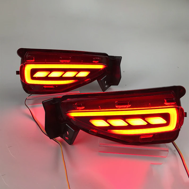 LED Reflector Rear Bumper Tail Light for Toyota Fortuner SW4 2015 2016 2017 2018 2019 2020 Driving Stop Brake Lamp