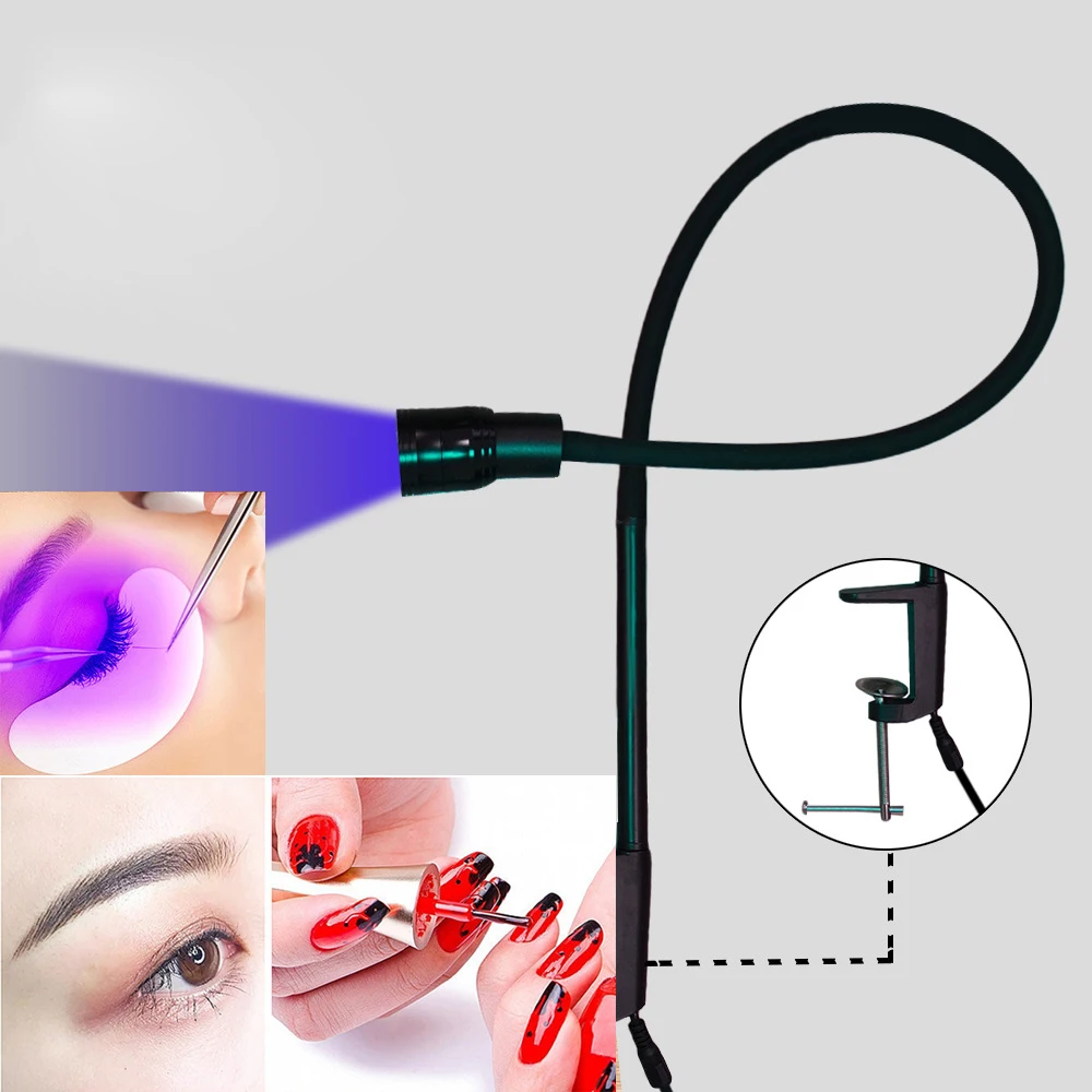 Floor lamp UV-LED glue curing lamp beauty nail eyelash false eyelash grafting foot lamp LED phototherapy lamp glue quick drying