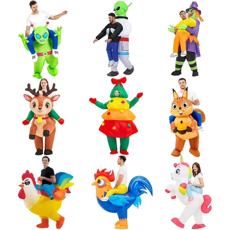 New Alien Inflatable Suits Suits Dress Mascot Murim Halloween Christmas Party Cosplay Suits Suits for Kids Adult