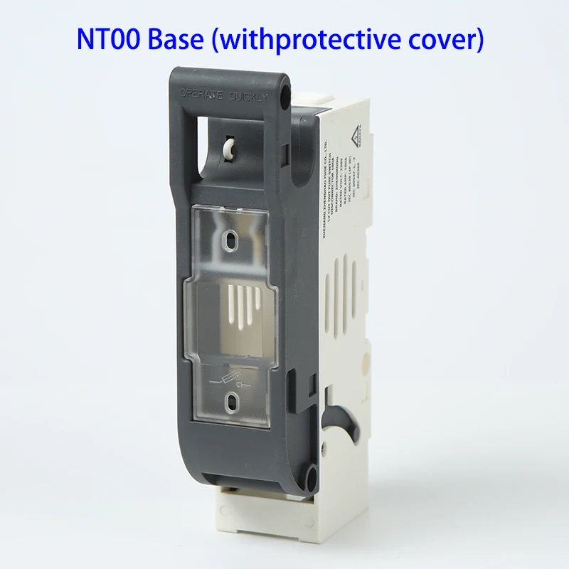 NT00 NT00C NH00 Fuse Base With Protective Cover 1P 160A 690V Cut-Out Fuse Switch Plastic Fuse Holder Box Circuit Breaker Switch