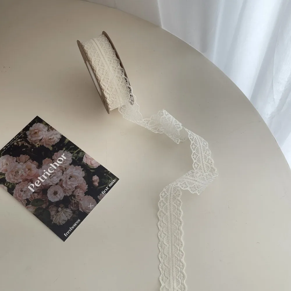 New Cut Out Lace Lace Ribbon Soft Texture Embroidered Detail Flower Bow Ribbon Lace Webbing Gift Wrapping