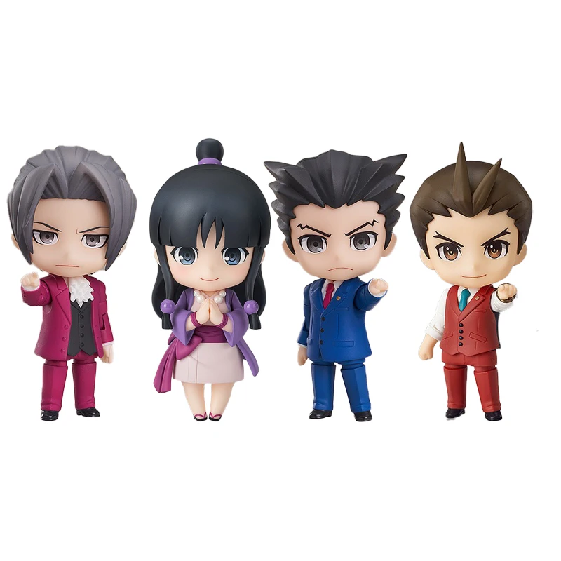 Original GSC 1761 Phoenix Wright 1762 Miles Edgeworth 2116 Maya Fey 2117 Apollo Justice PVC Model Animation Character Action Toy