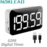 NOKLEAD Digital Screen Kitchen Timer Display Digital Timer Square Cooking Count Up Countdown Alarm Clock Sleep Stopwatch Clock