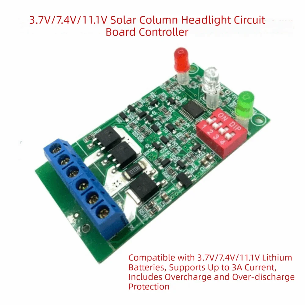 Lithium Battery Solar Controller Light Control Control Board Solar Lawn Lamp Circuit Board Deinsectization Lamp Controller