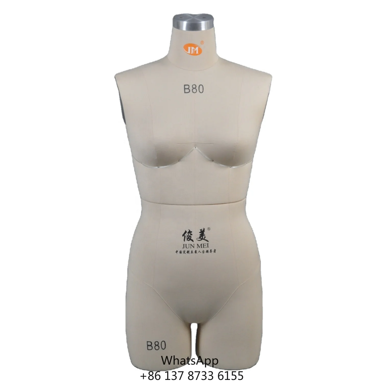High Quality Jumei Female Upper Body Dress Form Torso Dummy For Underwear Makers Clothes Display Fiberglass Body For Mannequins